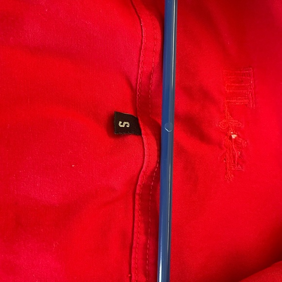 KUT Jean jacket in poppy. Like new. Super fun! - Picture 6 of 9